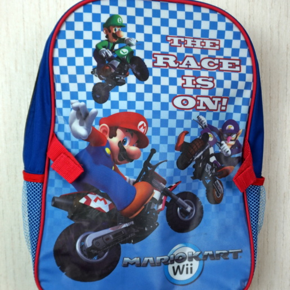 Mario Kart Nintendo Wii Backpack The Race is On